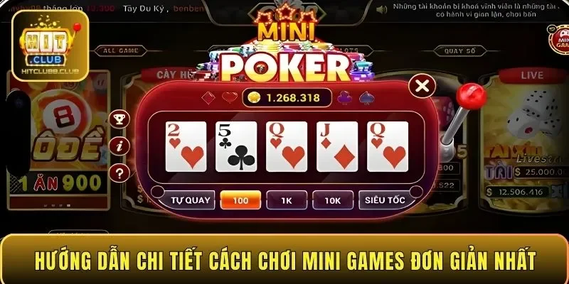 Hướng dẫn chi tiết cách chơi mini games đơn giản nhất